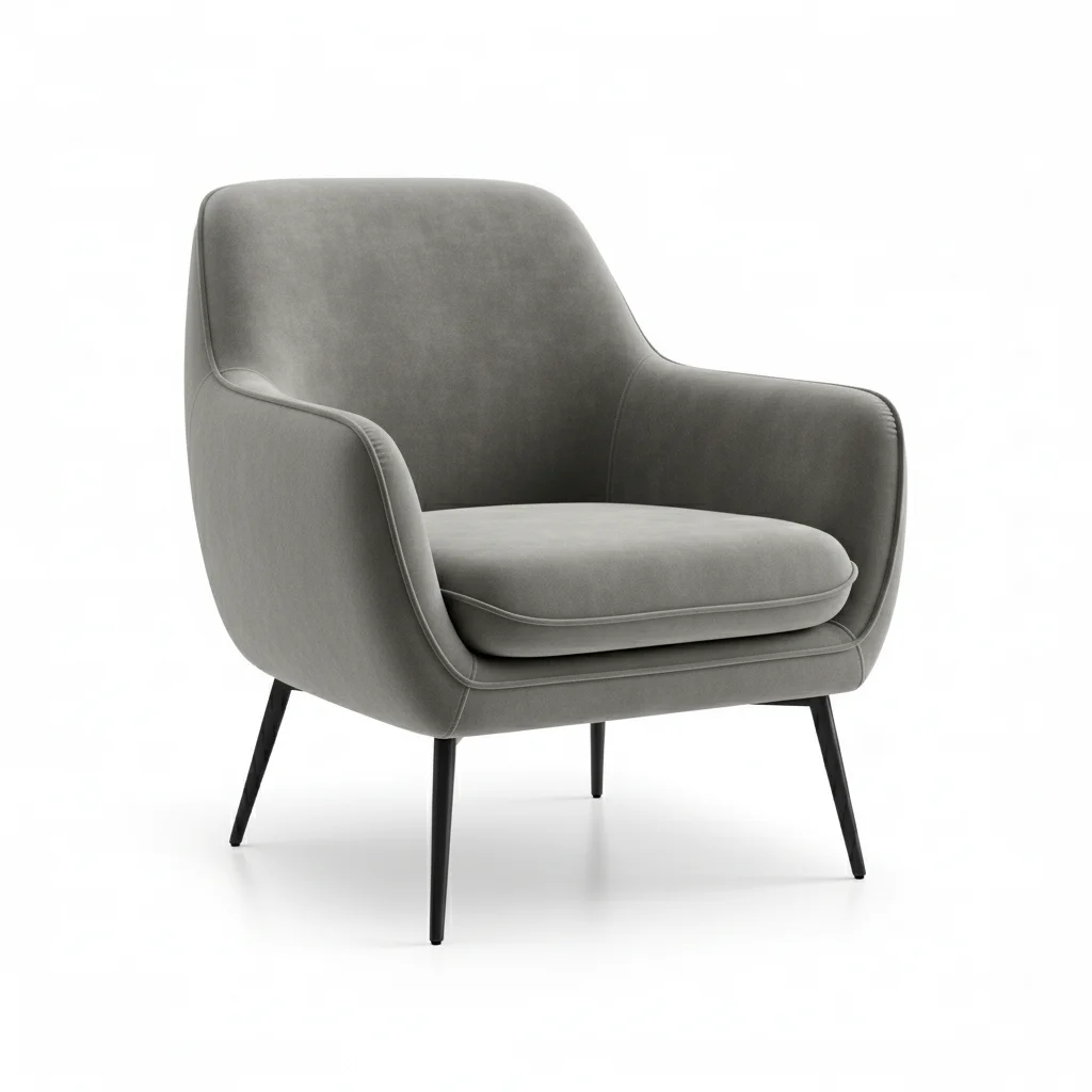 Lurvexa Contemporary Velvet Accent Chair | Plush Upholstered Living Room Chair