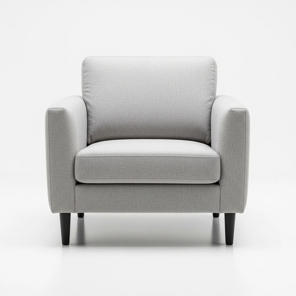 Dexvio Modern Fabric Lounge Chair – Cozy Upholstered Accent Armchair