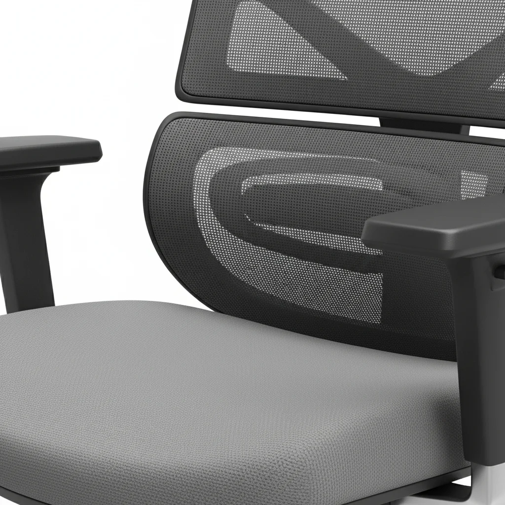 Dexvio Ergonomic High Back Office Chair with Adjustable Lumbar Support - Image 3