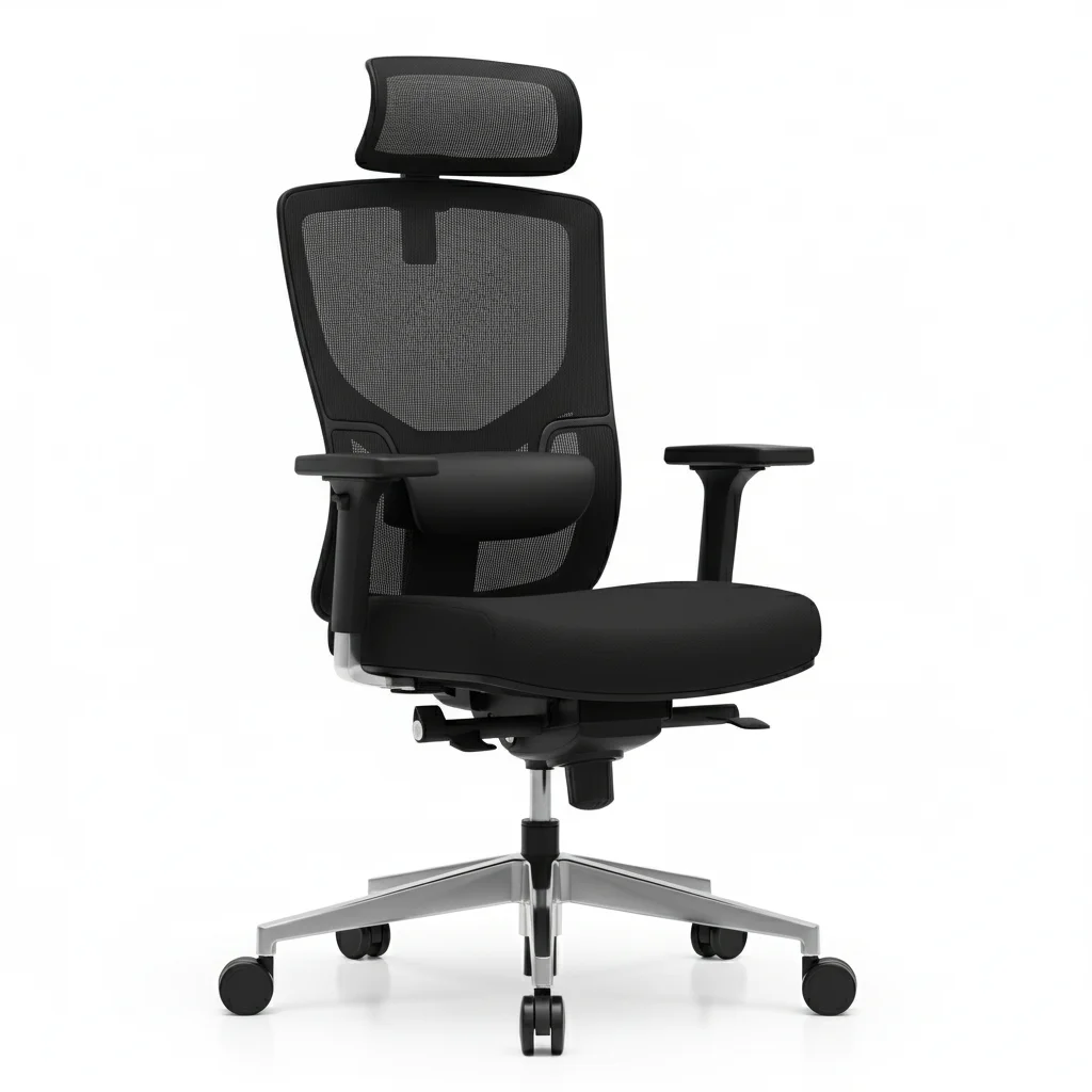 Dexvio Ergonomic High Back Office Chair with Adjustable Lumbar Support - Image 2